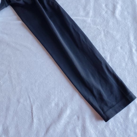 Adidas athletic black long sleeve top sz large - Picture 5 of 8